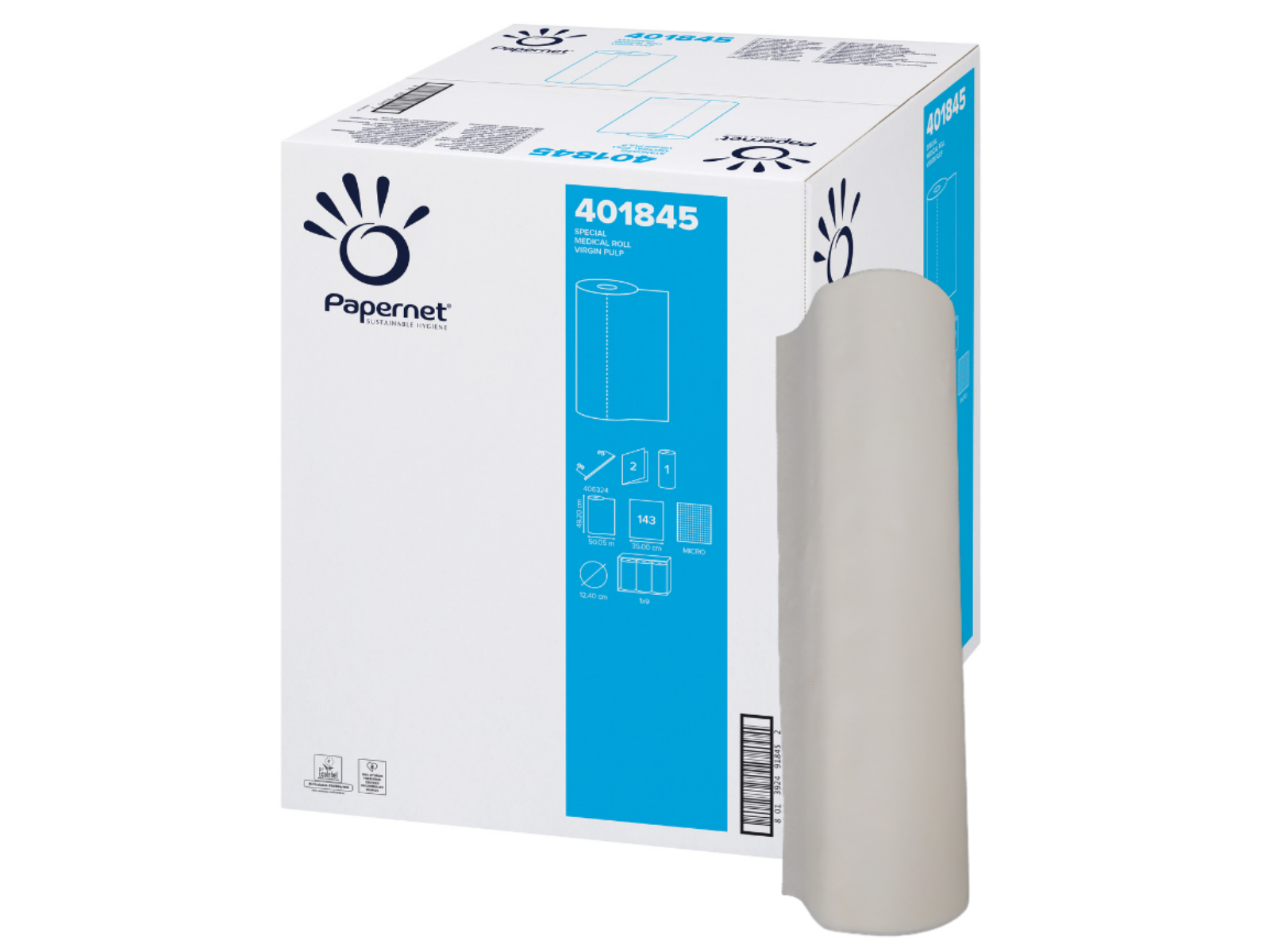 Podkład medyczny 50 PAPERNET Premium 401845 Rola 50mb